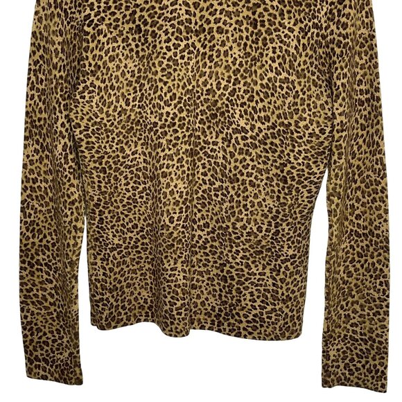 Jones New York Sport Leopard Print Sweater S Knit Top - Picture 10 of 11